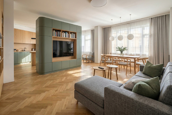 Pokoj č. 2 vizualizace - Prodej bytu 2+kk v osobním vlastnictví 92 m², Praha 1 - Nové Město