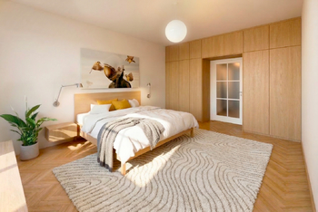 Vizualizace Ložnice - Prodej bytu 2+kk v osobním vlastnictví 92 m², Praha 1 - Nové Město