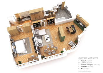 Prodej bytu 2+kk v osobním vlastnictví 92 m², Praha 1 - Nové Město