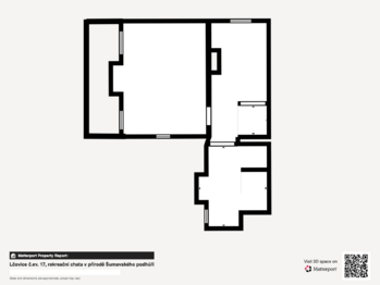 půdorys - Prodej chaty / chalupy 54 m², Lčovice