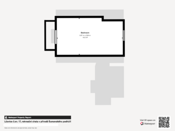 půdorys - Prodej chaty / chalupy 54 m², Lčovice