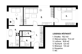 Prodej bytu 3+1 v družstevním vlastnictví 55 m², Světlá nad Sázavou