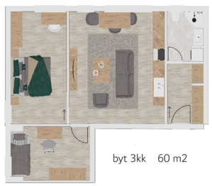 Prodej bytu 3+kk v osobním vlastnictví 60 m², Kyjov