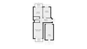 Prodej bytu 3+kk v osobním vlastnictví 61 m², Benátky nad Jizerou