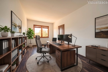 Pokoj vizualizace - Prodej domu 210 m², Praha 9 - Běchovice