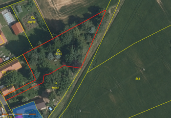 Prodej pozemku 1391 m², Oleška
