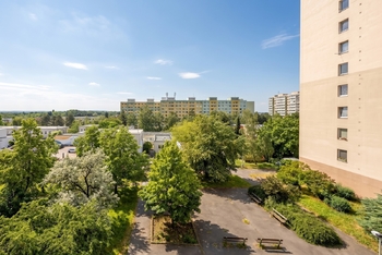 Pohled z okna - Pronájem bytu 2+kk v družstevním vlastnictví 42 m², Praha 4 - Chodov