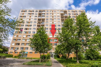 Vyznačení bytu - Pronájem bytu 2+kk v družstevním vlastnictví 42 m², Praha 4 - Chodov