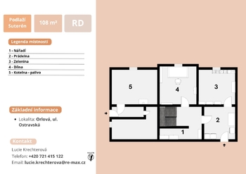 +420 721 415 122|Lucie Krechterová|lucie.krechterova@remax.cz - Prodej domu 288 m², Orlová