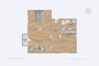 Prodej bytu 3+1 v osobním vlastnictví 50 m², Hodonín