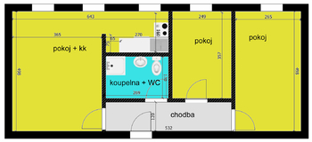 Pronájem bytu 3+kk v osobním vlastnictví 59 m², Chlumec nad Cidlinou
