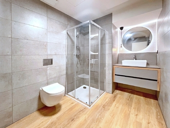 koupelna s wc - Pronájem bytu 2+kk v osobním vlastnictví 56 m², České Budějovice