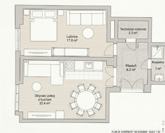 Prodej bytu 2+kk v osobním vlastnictví 57 m², Praha 3 - Vinohrady