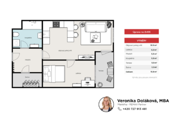Prodej bytu 1+kk v družstevním vlastnictví 51 m², Praha 5 - Hlubočepy