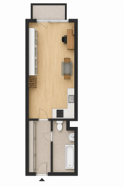 Pronájem bytu 1+kk v osobním vlastnictví 35 m², Praha 5 - Motol