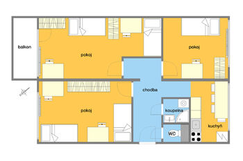 Pronájem bytu 3+1 v osobním vlastnictví 78 m², Brno