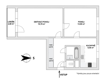 Pronájem bytu 2+1 v osobním vlastnictví 54 m², Praha 6 - Veleslavín