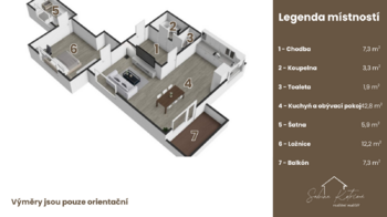 Prodej bytu 2+kk v osobním vlastnictví 82 m², Hradec Králové