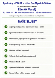 služby - Prodej apartmánu, San Miguel de Salinas