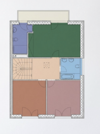 Půdorys patro - Pronájem domu 194 m², Babice