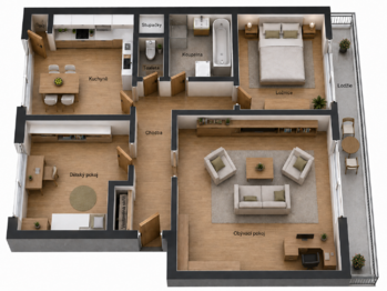 Prodej bytu 3+1 v osobním vlastnictví 92 m², Slavkov u Brna