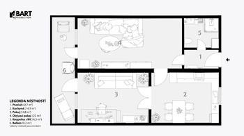 Prodej bytu 5+1 v osobním vlastnictví 115 m², Kuřim