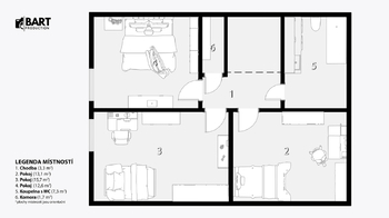 Prodej bytu 5+1 v osobním vlastnictví 115 m², Kuřim