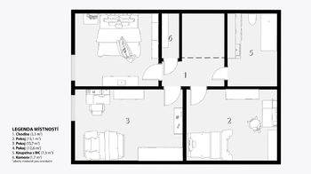 Prodej bytu 5+1 v osobním vlastnictví 115 m², Kuřim