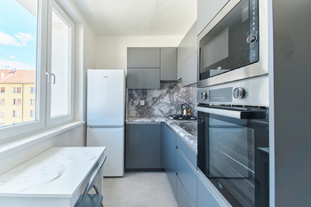 Kuchyně - Prodej bytu 1+1 v osobním vlastnictví 30 m², Bojkovice