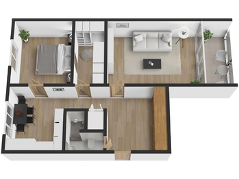 Pronájem bytu 2+1 v osobním vlastnictví 62 m², Plzeň
