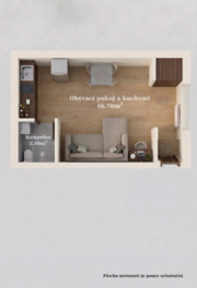 Prodej bytu 1+kk v osobním vlastnictví 22 m², Praha 9 - Letňany