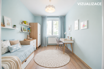 Vizualizace - Pokoj - Prodej bytu 3+1 v osobním vlastnictví 114 m², Břeclav