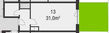 Prodej bytu 1+kk v osobním vlastnictví 31 m², Praha 9 - Hloubětín