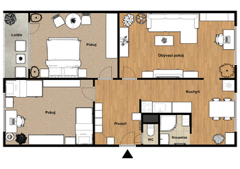 Prodej bytu 3+1 v družstevním vlastnictví 77 m², Chomutov
