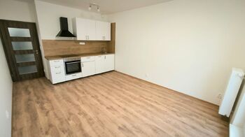 Obývací pokoj s kuchyní - Pronájem bytu 2+kk v osobním vlastnictví 42 m², Brandýs nad Labem-Stará Boleslav