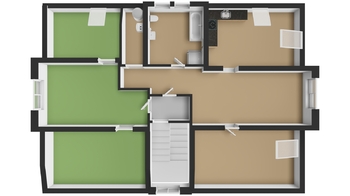 Orientační plánek patro - Prodej domu 250 m², Kasejovice