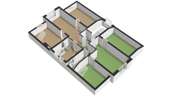 Orientační plánek patro - Prodej domu 250 m², Kasejovice