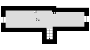 Orientační plánek sklep - Prodej domu 250 m², Kasejovice