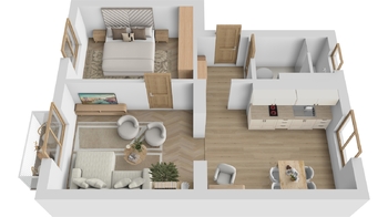 Prodej bytu 2+1 v osobním vlastnictví 49 m², Slaný
