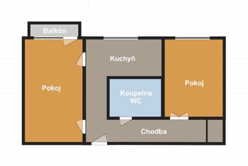 Prodej bytu 2+1 v osobním vlastnictví 47 m², Moravské Budějovice