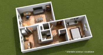 Prodej bytu 2+1 v osobním vlastnictví 59 m², Domašov u Šternberka