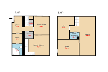 Prodej domu 120 m², Praha 4 - Modřany