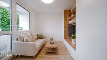 Prodej moderního a kompletně zrekonstruovaného bytu 2+kk s lodžií, 44 m², Teyschlova, Brno – Bystrc - Prodej bytu 2+kk v osobním vlastnictví 44 m², Brno