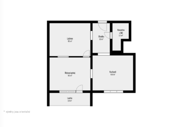 Prodej moderního a kompletně zrekonstruovaného bytu 2+kk s lodžií, 44 m², Teyschlova, Brno – Bystrc - Prodej bytu 2+kk v osobním vlastnictví 44 m², Brno
