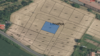 Pozemek č. 3 katastrální snímek - Prodej pozemku 849 m², Libodřice