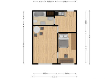 Pronájem bytu 2+kk v osobním vlastnictví 41 m², Litoměřice