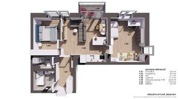 Pronájem bytu 3+kk v osobním vlastnictví 72 m², Pohořelice