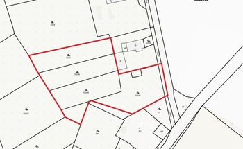 Zákres pozemků - Prodej pozemku 6850 m², Žatec