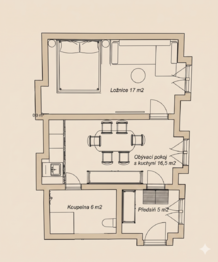 Prodej bytu 2+kk v osobním vlastnictví 49 m², Praha 3 - Vinohrady