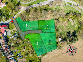 Prodej pozemku 1265 m², Tuklaty